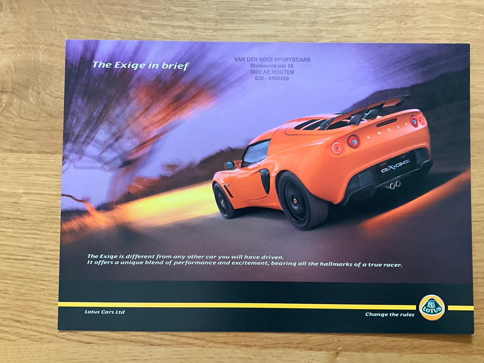 Brochure / leaflet Lotus Exige (2006), Ophalen of Verzenden, Zo goed als nieuw, Overige merken
