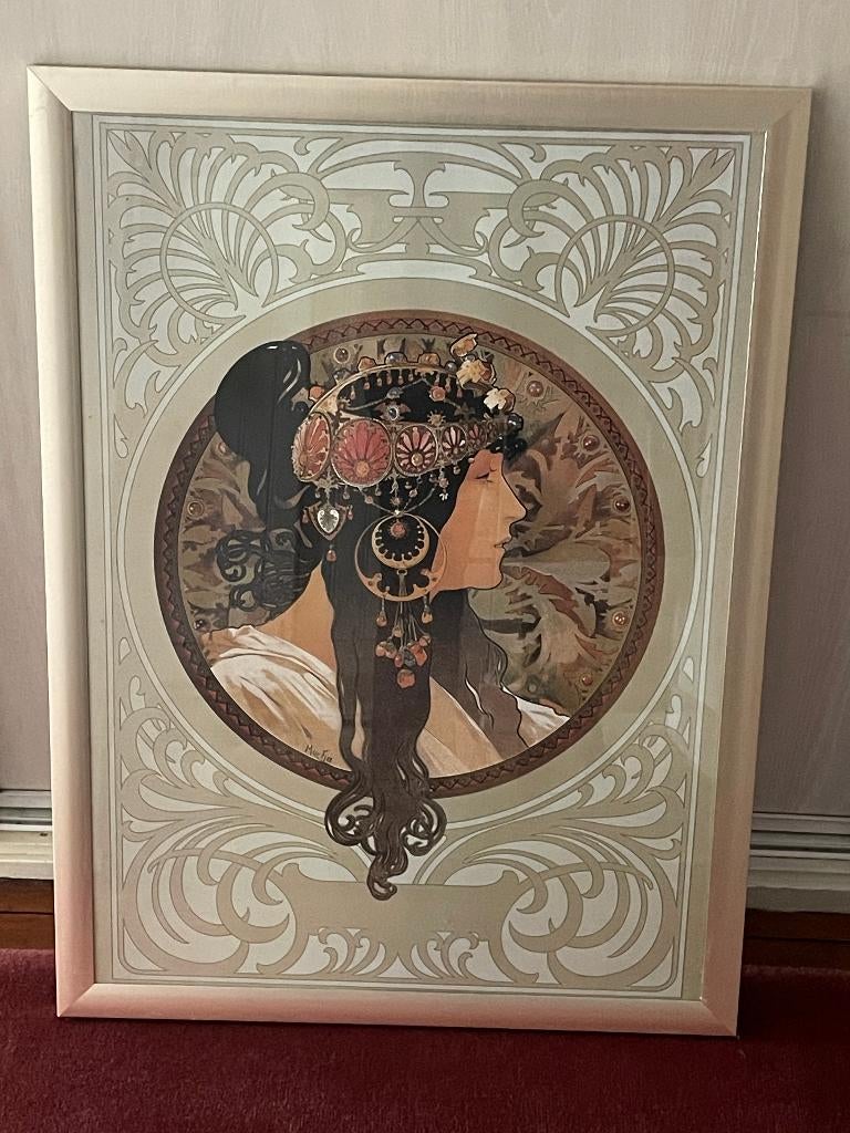 mucha art nouveau ingelijste posters., Ophalen of Verzenden, Nieuw, Overige onderwerpen