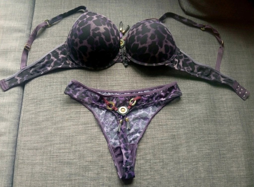 Marlies Dekkers bra 70E Leopard violet Thong S, Ophalen of Verzenden, Bruin, BH