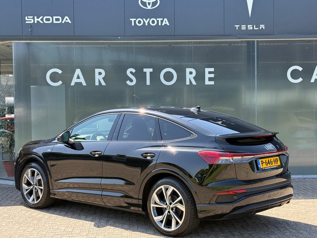 Audi Q4 Sportback e-tron 40 S edition 77 kWh 93% SOH Sportst, Auto's, Audi, Automaat, Achterwielaandrijving, Gebruikt, Zwart