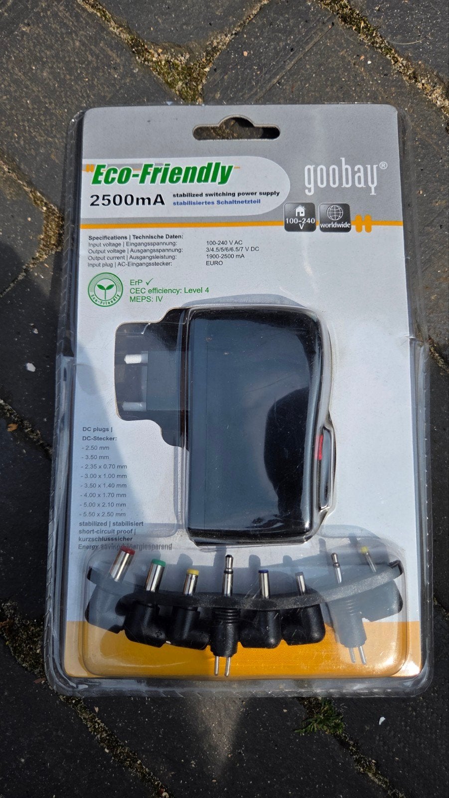 Goobay Eco-Friendly 2500mA gestabiliseerde schakelvoeding, Ophalen of Verzenden