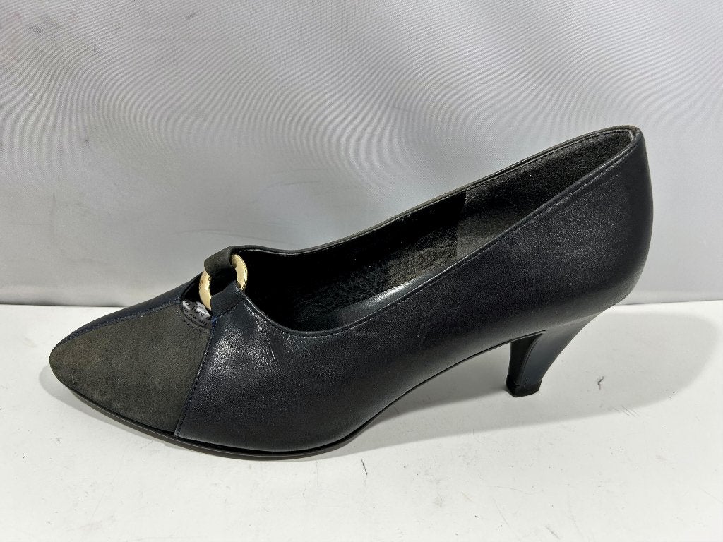 Maat 37.5, Hogl, stijlvolle zwarte pumps ., Pumps, Verzenden, Zwart, Zo goed als nieuw