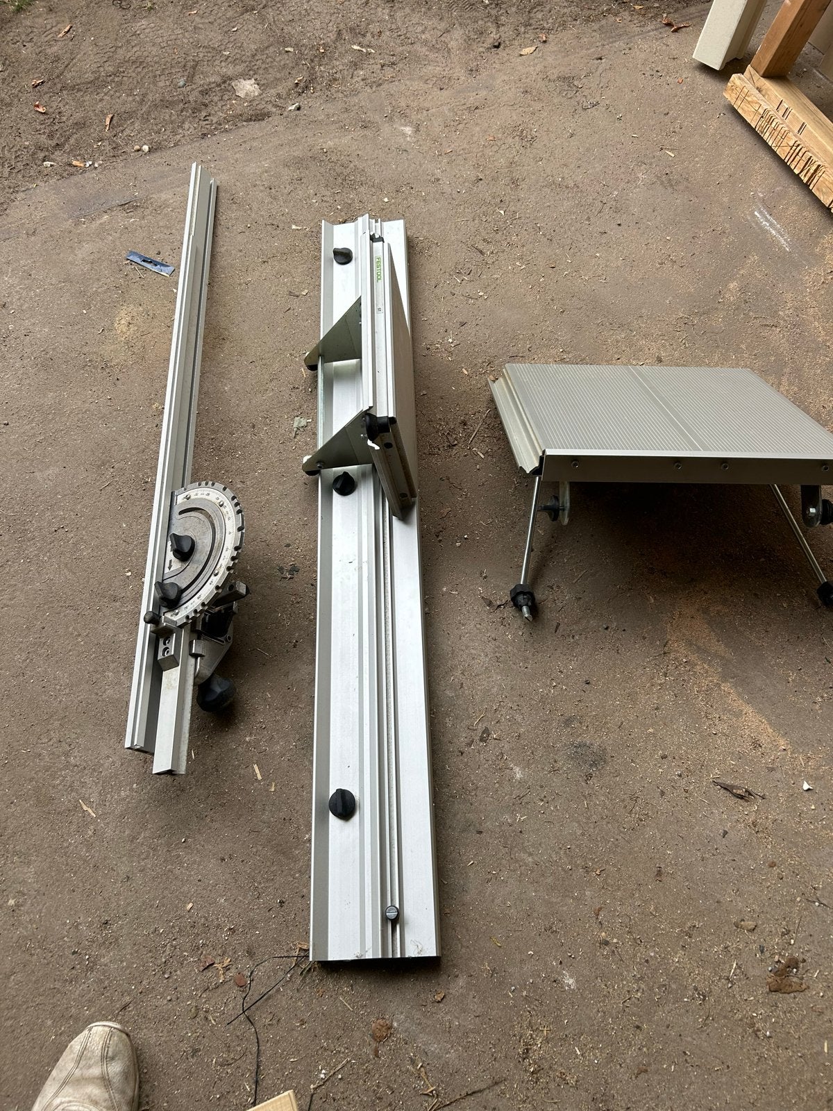 Festool geleiderail en verstekzaaggeleider, Doe-het-zelf en Verbouw, Gereedschap | Handgereedschap, Ophalen, Gebruikt, Zaag, Festool