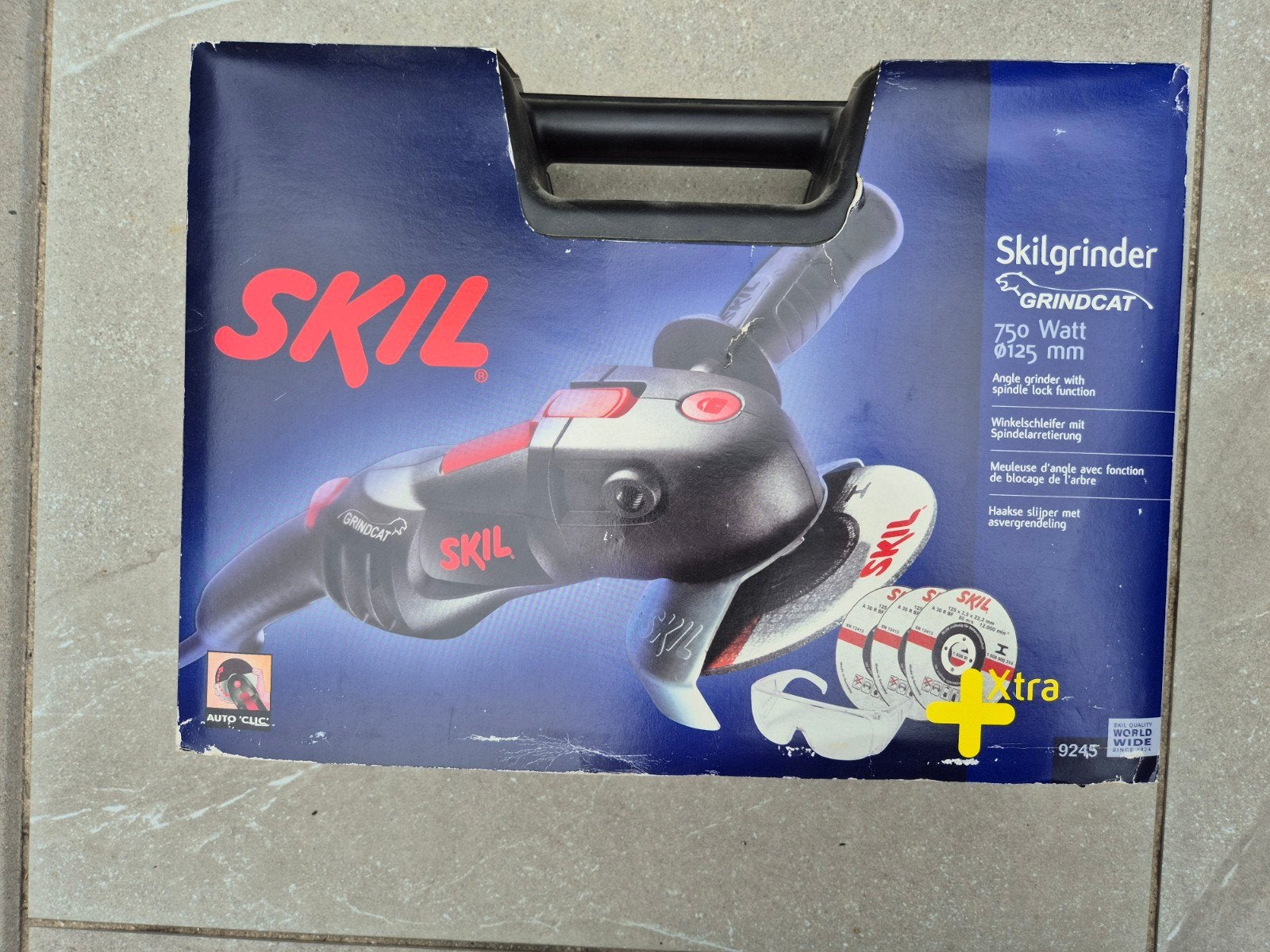 Skil Skilgrinder GRINDCAT 750 Watt 125 mm haakse slijper, Doe-het-zelf en Verbouw, Gereedschap | Slijpmachines, Ophalen of Verzenden