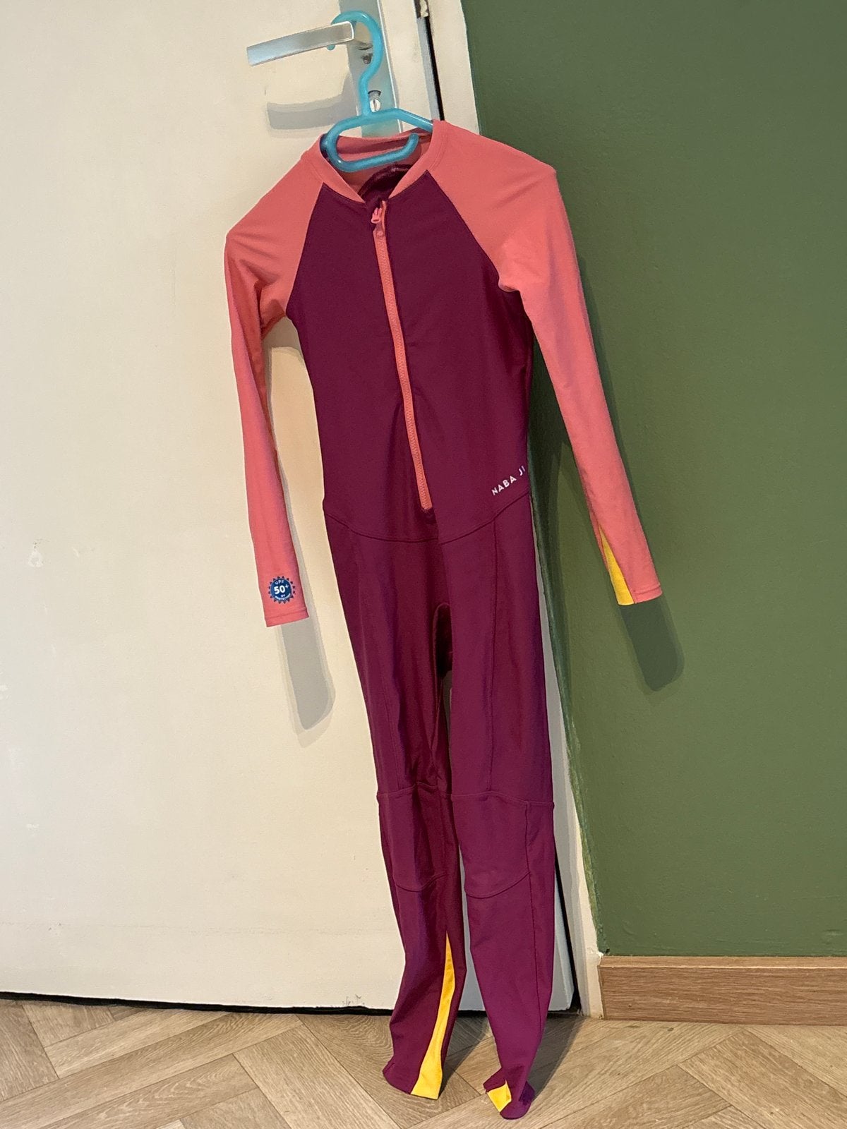 Decathlon Zwempak UV Combiswim 100 Meisjes Roze/Paars, Kinderen en Baby's, Ophalen, Gebruikt, Badpak, Overige maten