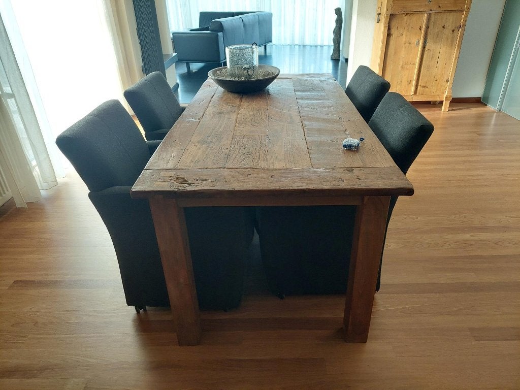 teakhouten tafel, Ophalen, Gebruikt, Teakhout, 50 tot 100 cm