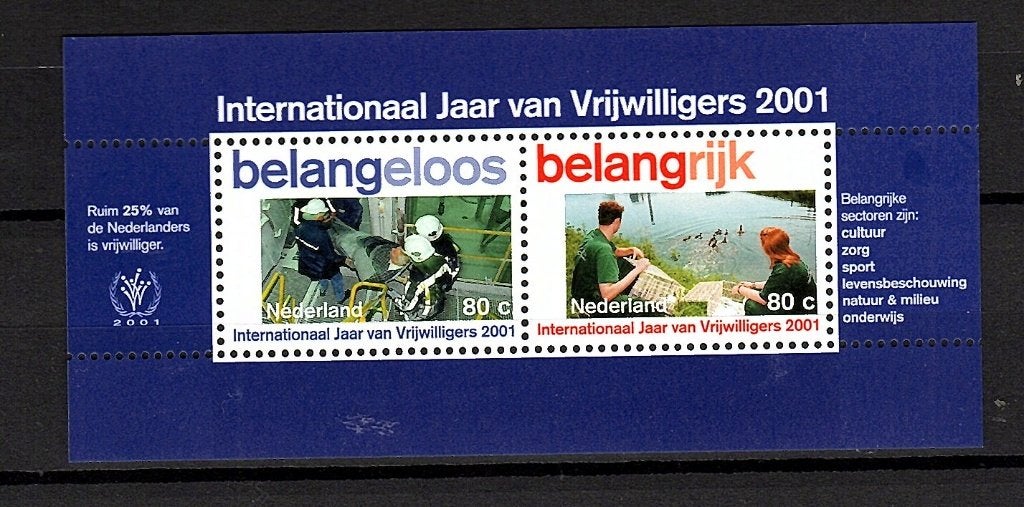V 1968 blok 2001 postfris, Postzegels en Munten, Ophalen of Verzenden, Na 1940, Postfris