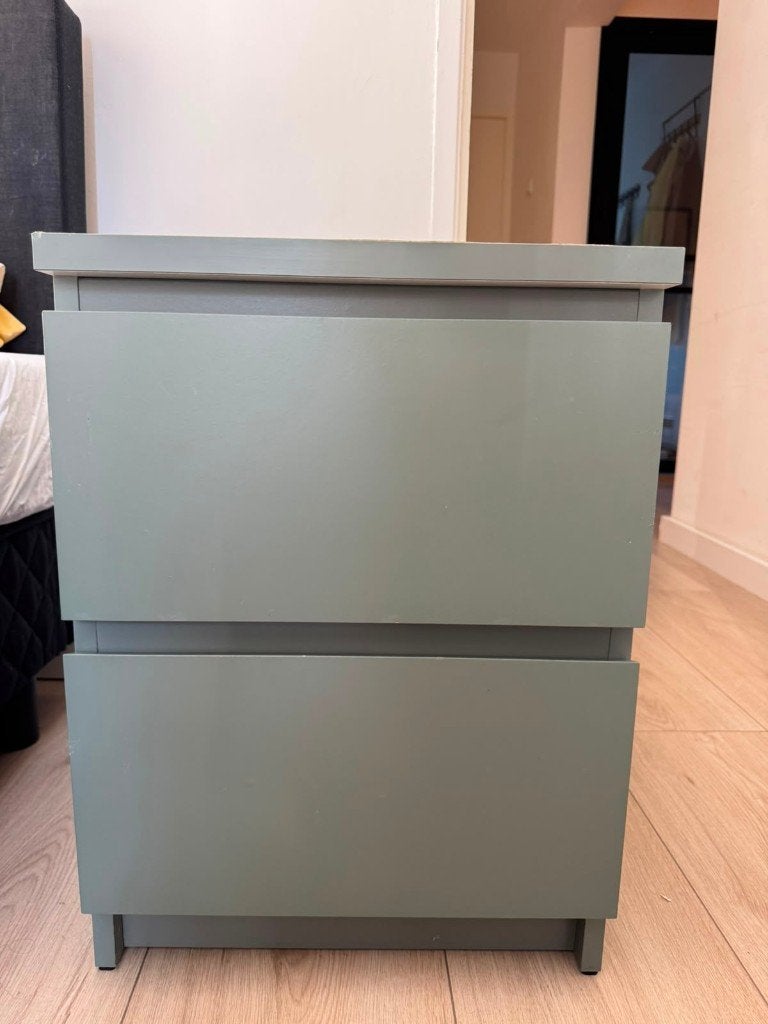 IKEA MALM Chest of 2 Drawers – White, Ophalen, Minder dan 50 cm, Gebruikt, 1 of 2 laden