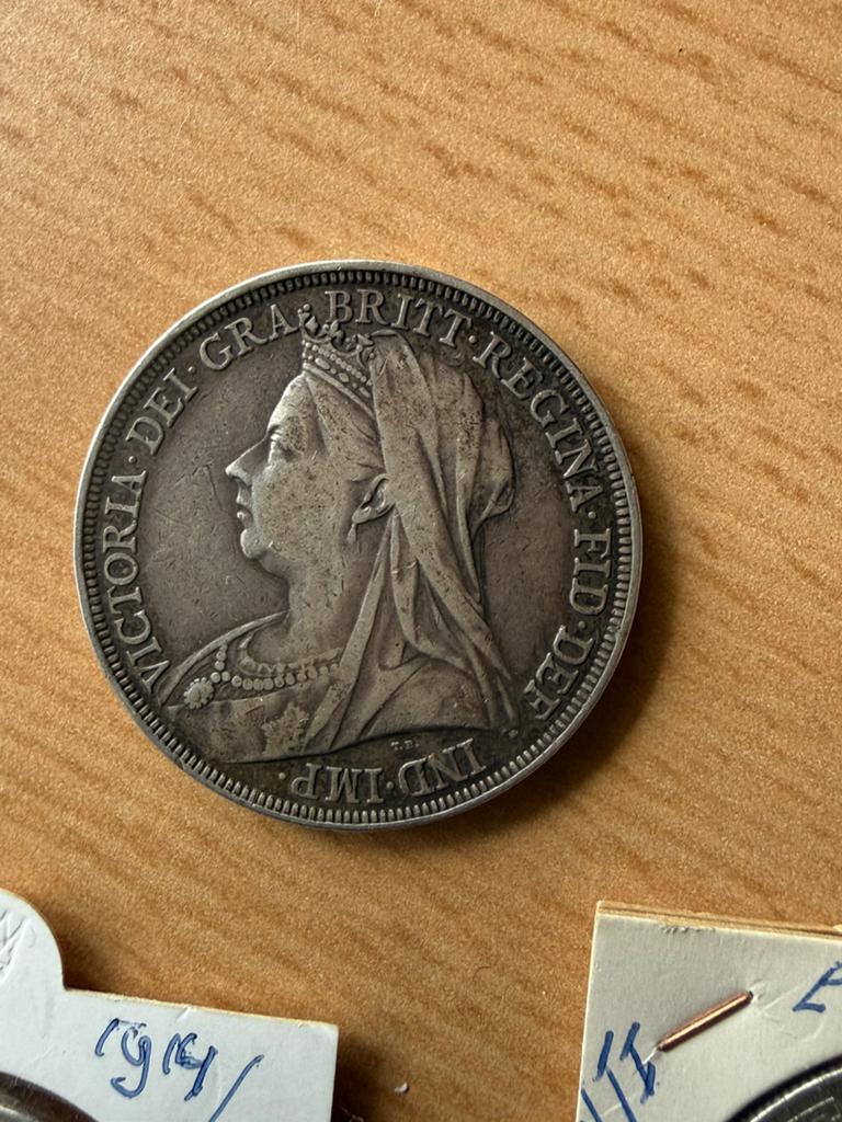 1 Dollar Engeland 1899, Ophalen of Verzenden, Overige landen, Setje, Zilver