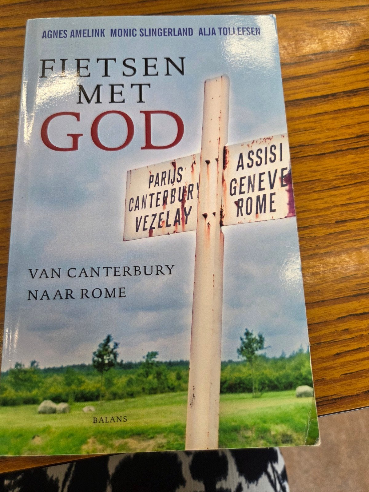 Fietsen met God - Agnes Amelink, Ophalen of Verzenden, Gelezen, Spiritualiteit algemeen, Achtergrond en Informatie