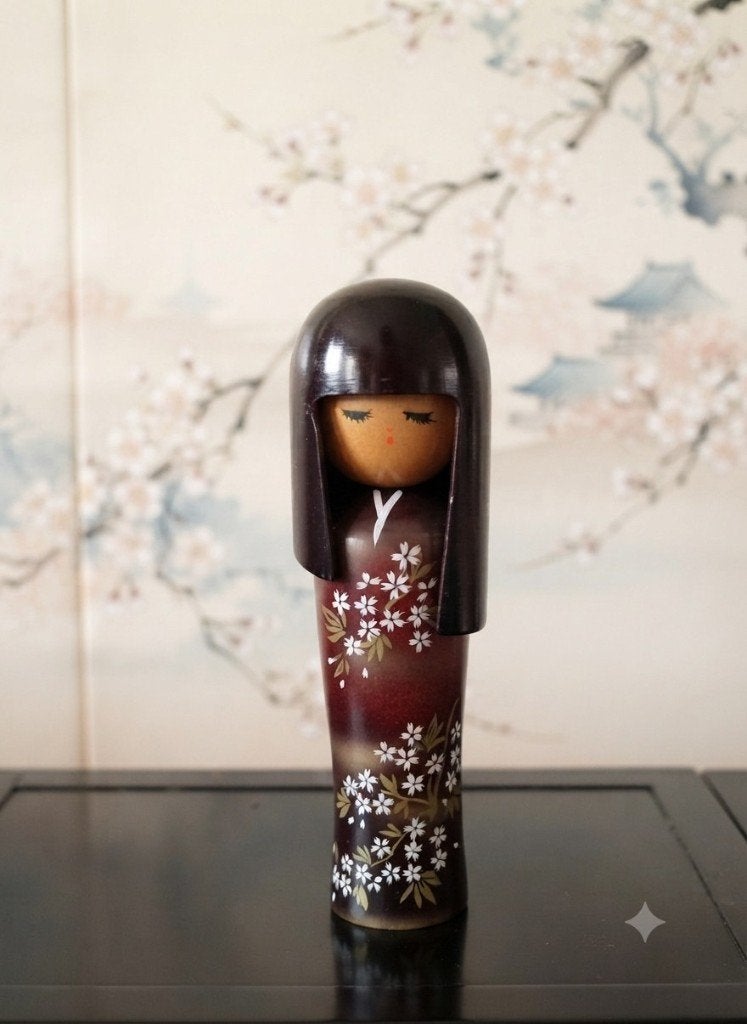 Prachtige Yayoi Kokeshi van Seifu Gono, Hout, 20 cm, Verzenden, Japan