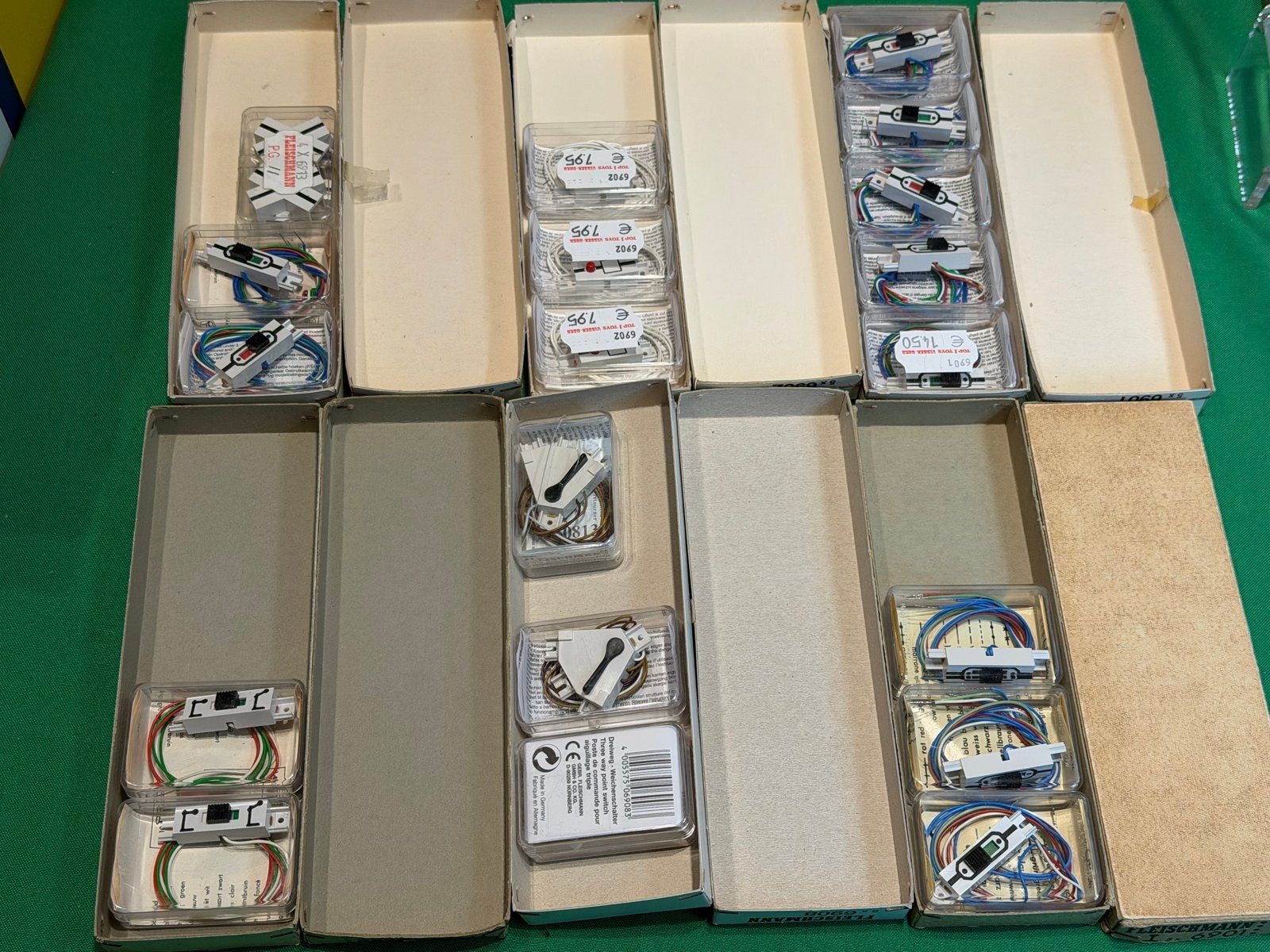 363 Fleischmann model Schakelaars (6901, 6902, 6907, 6908), Ophalen of Verzenden, Zo goed als nieuw, Overige typen, Fleischmann