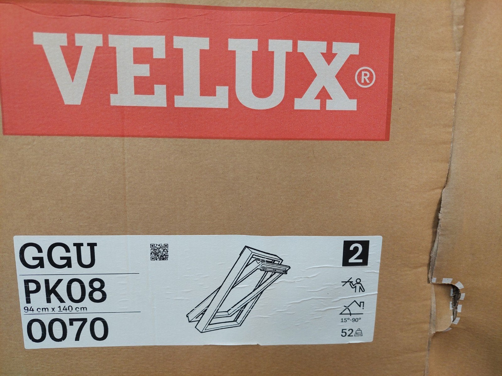 4x nieuwe kunststof velux dakramen ggu pk08 met gootstukken, Ophalen, Minder dan 80 cm, Nieuw, Dakraam