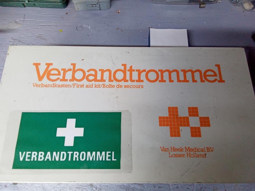 Gevulde retro ijzeren verband trommel, Ophalen, Gebruikt
