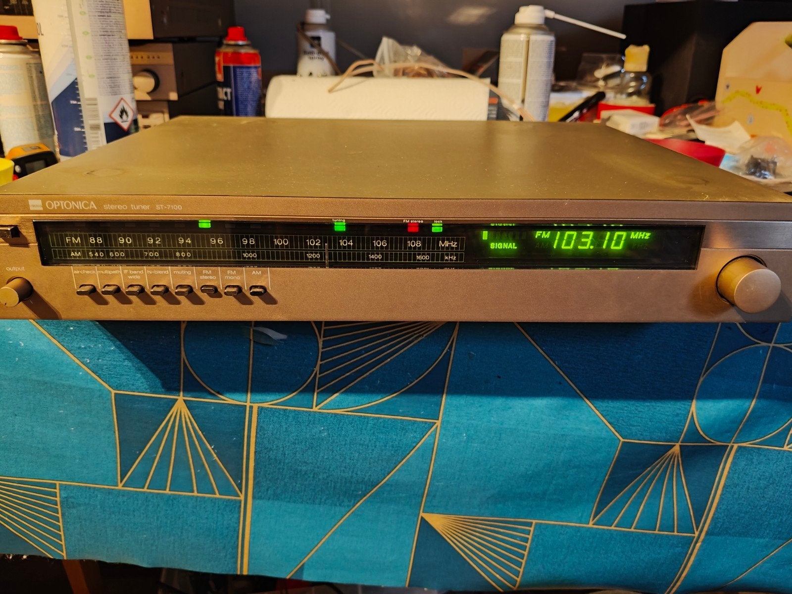 Sharp Optonica ST-7100 Tuner FM/AM, Ophalen of Verzenden, Gebruikt, Analoog