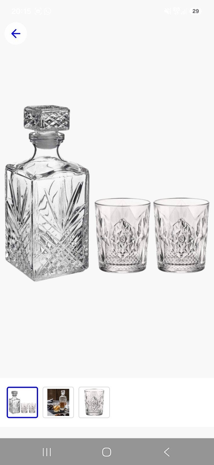 Whisky karaf met glazen set - Bormioli Rocco Selecta, Ophalen, Nieuw, Overige merken, Glas