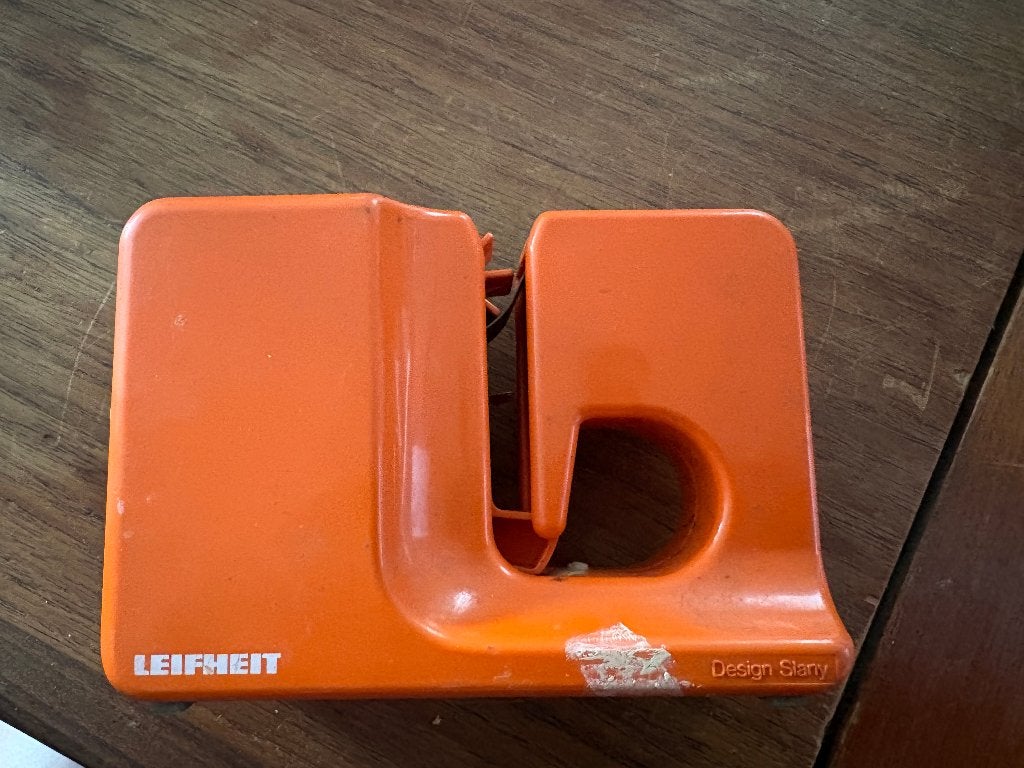 Vintage retro Leifheit zakkensluiter Slany Bag Sealer, Kunststof, Ophalen of Verzenden, Overige merken, Oranje