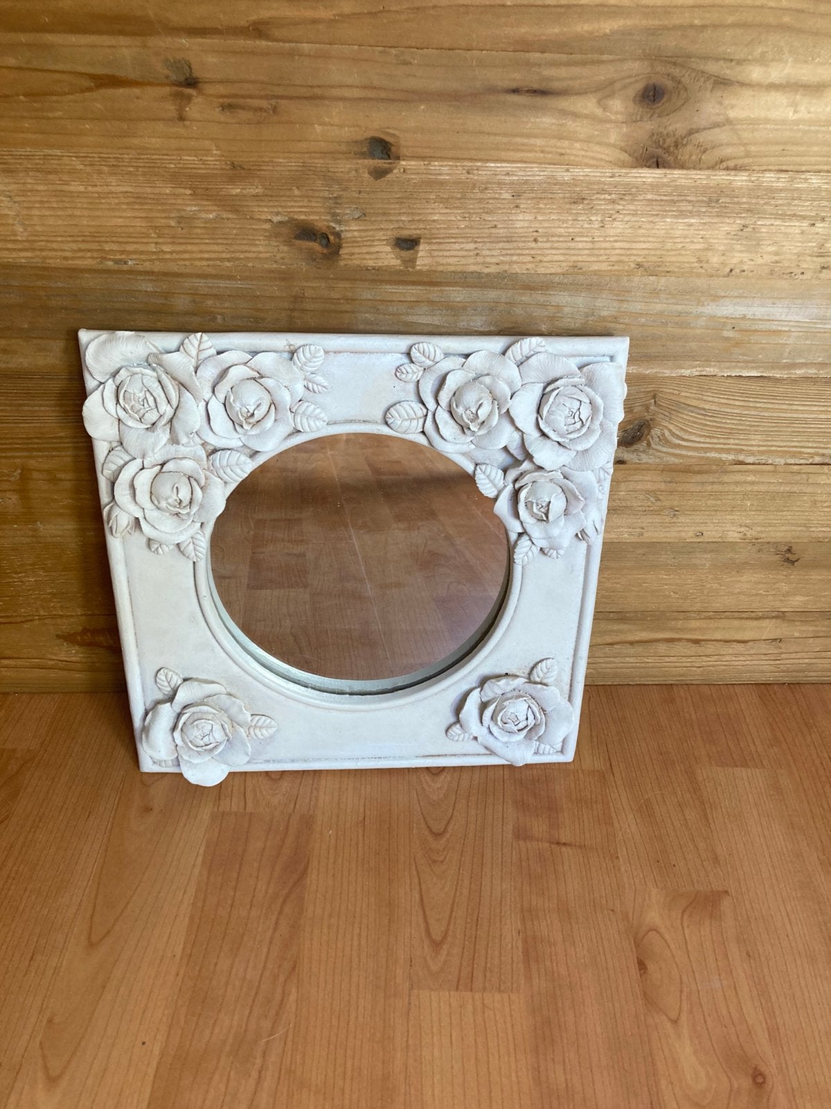 Franse decoratieve wandspiegel, Huis en Inrichting, Woonaccessoires | Spiegels, Minder dan 50 cm, Gebruikt, Ophalen of Verzenden