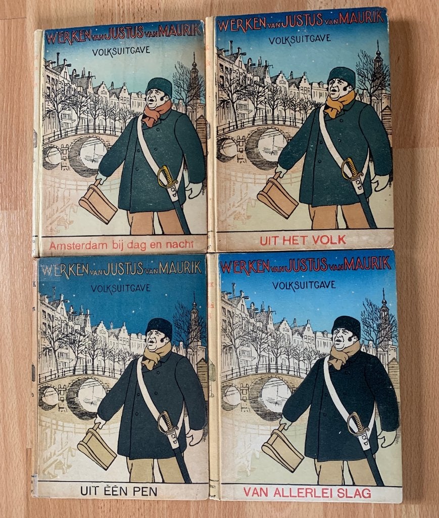 4 Boekjes van Justus van Maurik., Boeken, Ophalen of Verzenden, Gelezen