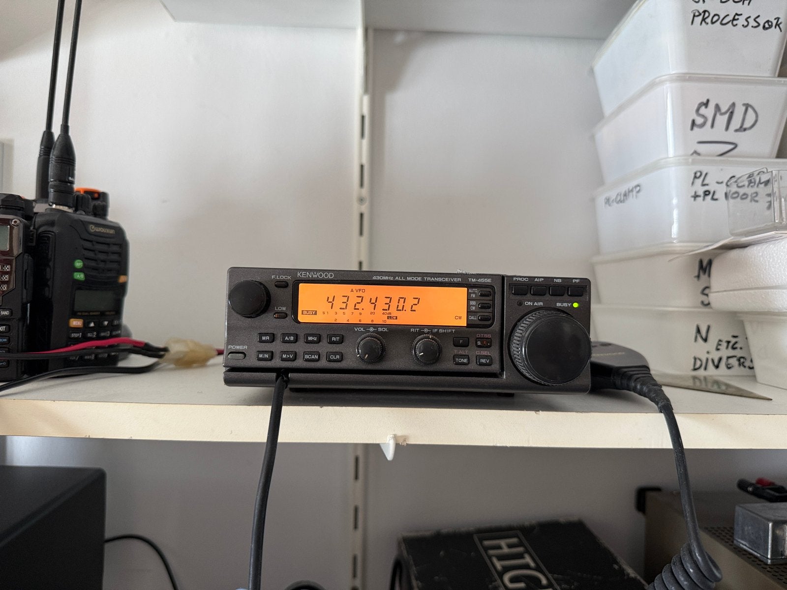 Kenwood TM-455E 430 MHz (70cm) All Mode Transceiver, Telecommunicatie, Zenders en Ontvangers, Ophalen of Verzenden, Gebruikt, Zender en Ontvanger