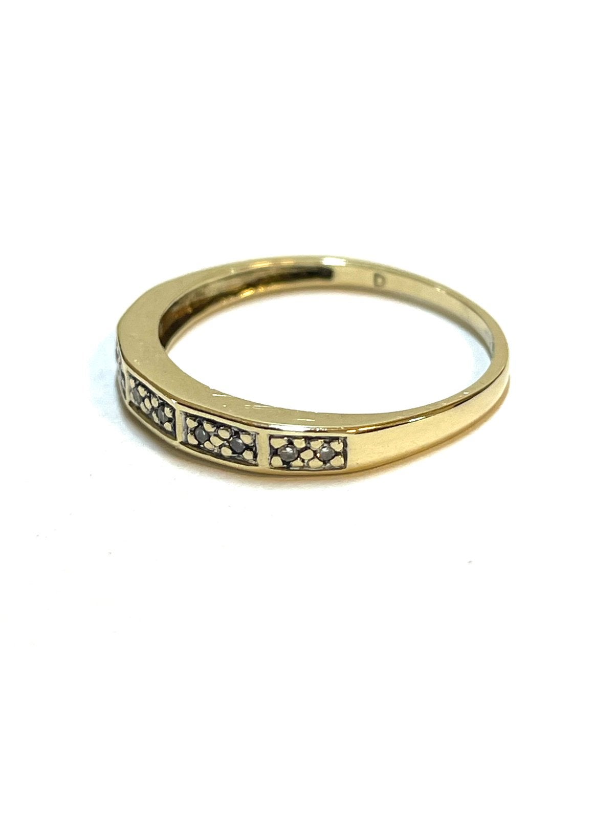 14k gouden ring met diamanten, -, -, Ophalen of Verzenden, Zo goed als nieuw