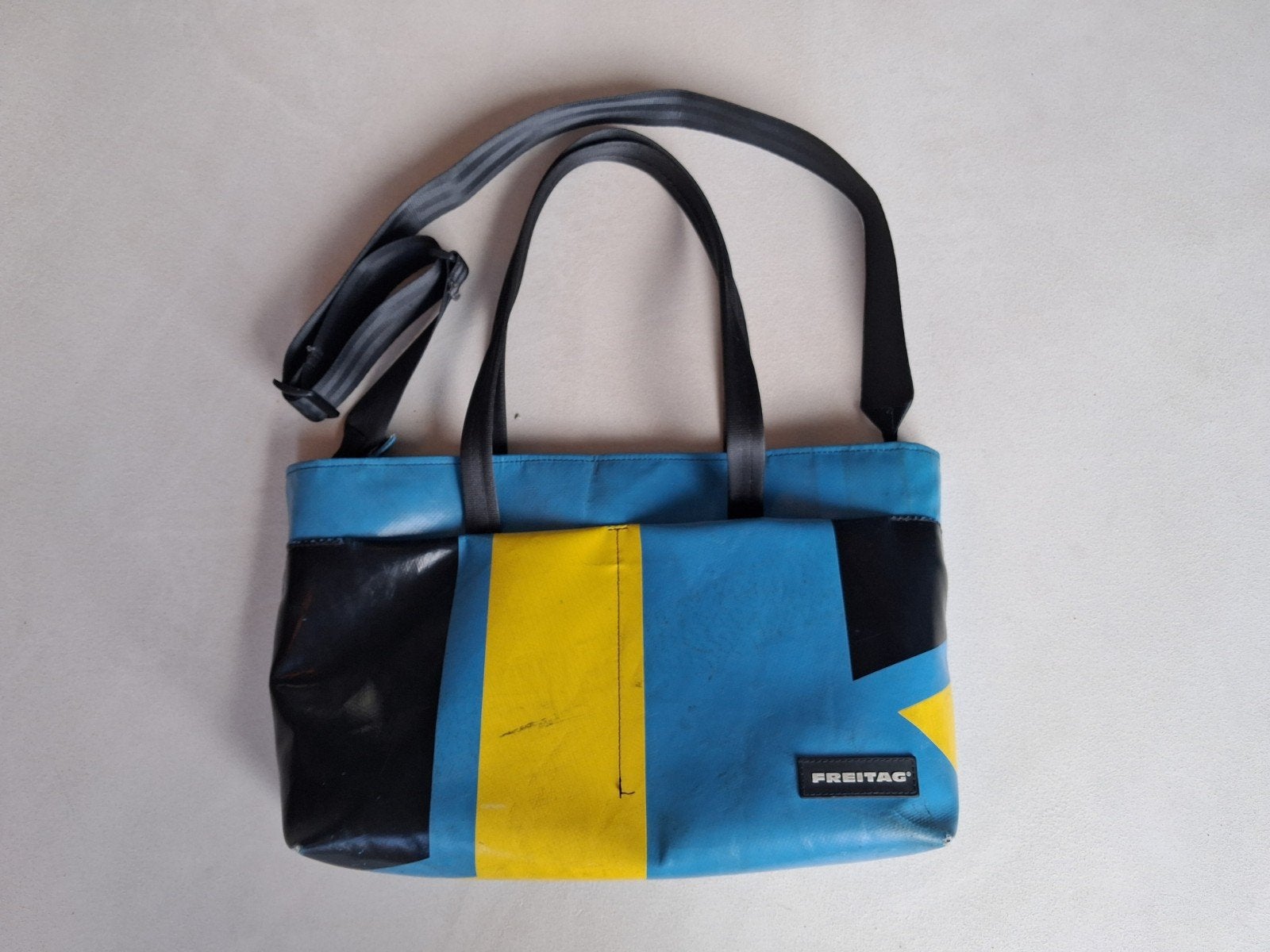 Freitag F560 STERLING tas. Uniek design, duurzaam ontwerp., Ophalen of Verzenden, Gebruikt, Blauw, Handtas