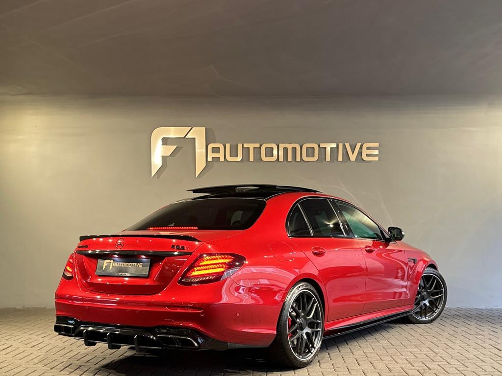Mercedes-Benz E-klasse AMG 63 S 4M+ Pano|Kuip|Carbon|360Cam, Auto's, Automaat, Gebruikt, Leder, Sedan