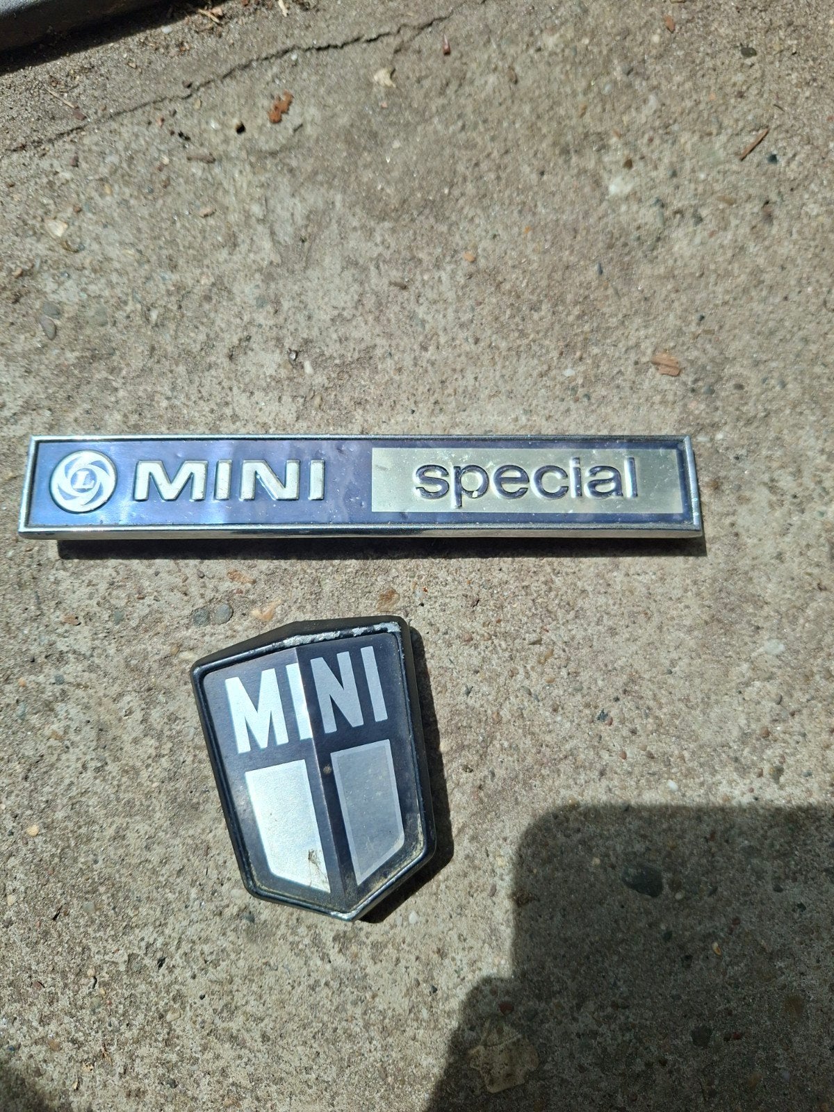 Mini embleem logo mini special origineel klassieke, Ophalen of Verzenden, Transport