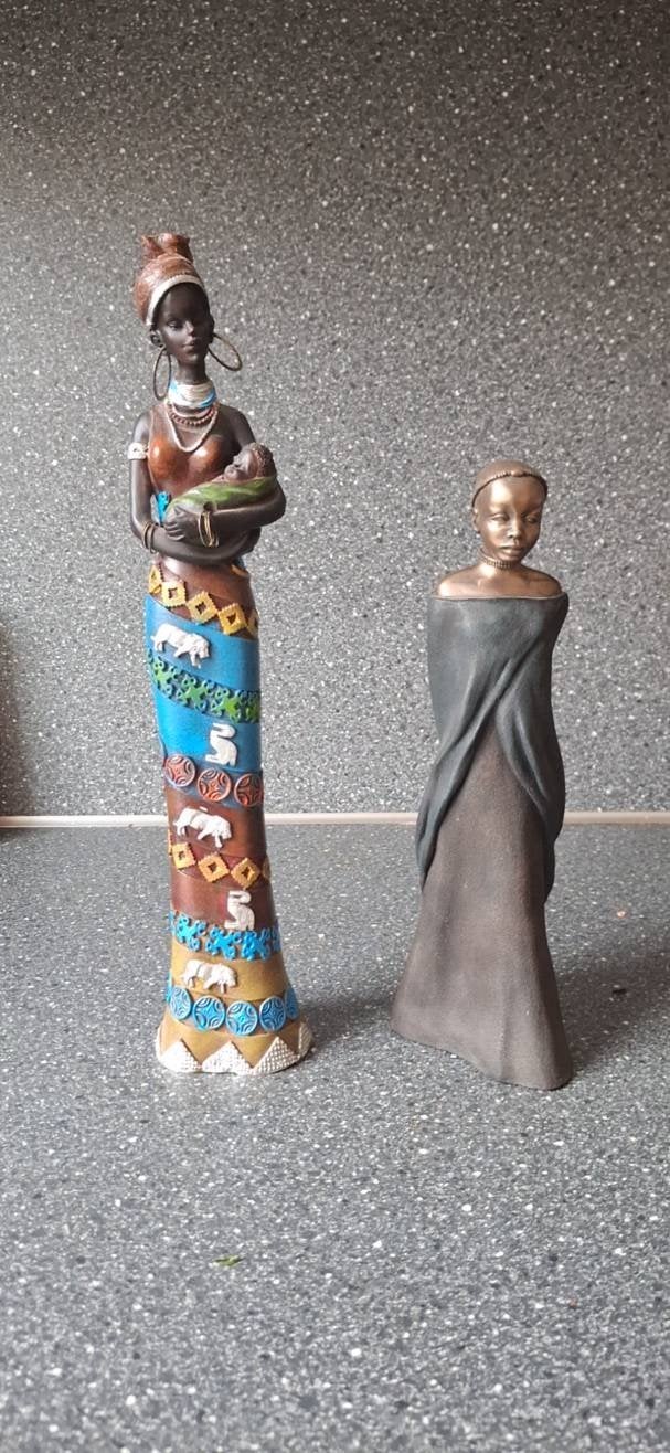 Afrikaanse beeldjes, Antiek en Kunst, Handgemaakt, Afrika, Meerkleurig, Beeld