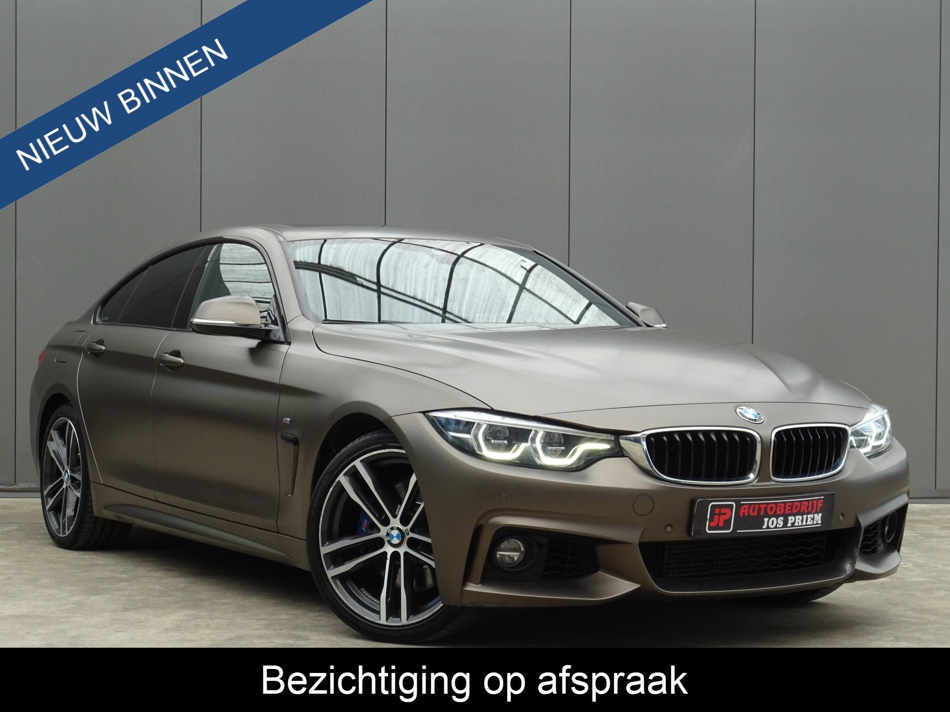 BMW 4 Serie Gran Coupé 418i High Executive * MATT ORIGINEEL, Auto's, Automaat, Gebruikt, Bruin, Bedrijf