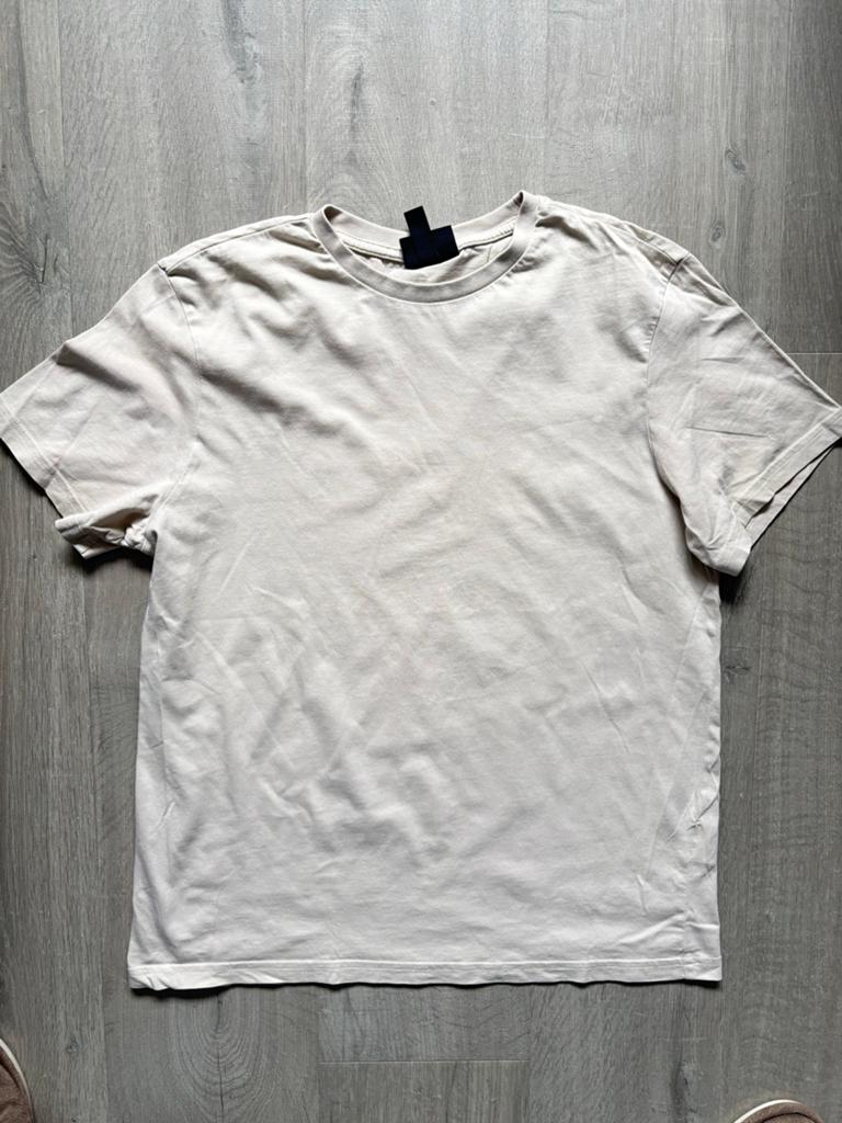 H&M Regular Fit T-shirt Maat S - Beige met klein vlekje, Ophalen of Verzenden, Gedragen, Maat 46 (S) of kleiner, Beige