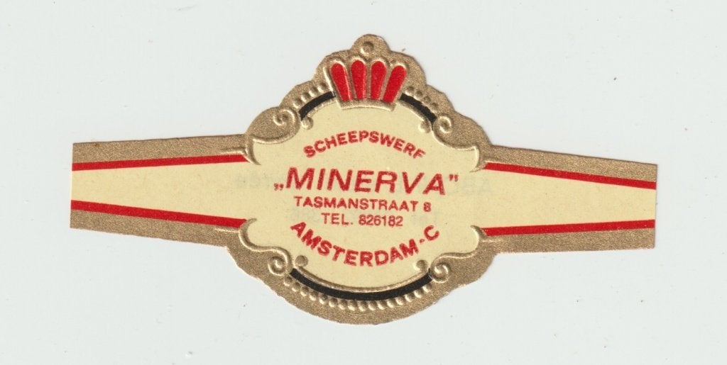 reclamen no 147  minerva  amsterdam, Ophalen of Verzenden, Gebruikt, Luciferdoosjes of -merken