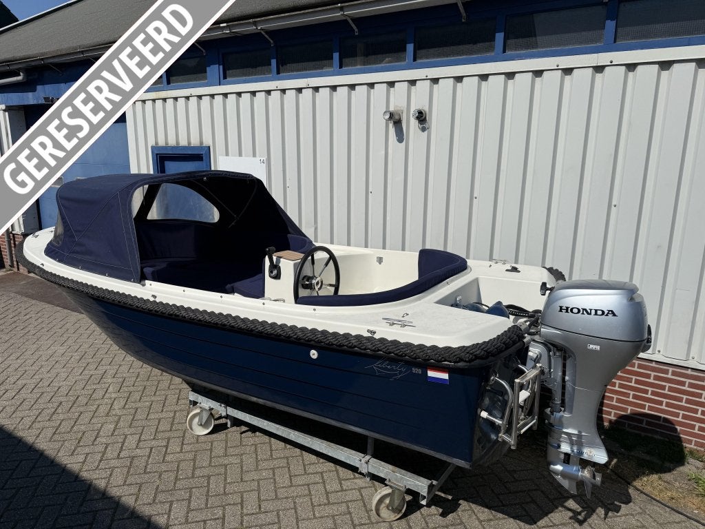 Prachtige Liberty 520 sloep Honda 20pk Buiskap Vaarklaar!, Watersport en Boten, Sloepen, Niet ingevuld, Niet ingevuld, 5 m, Niet ingevuld
