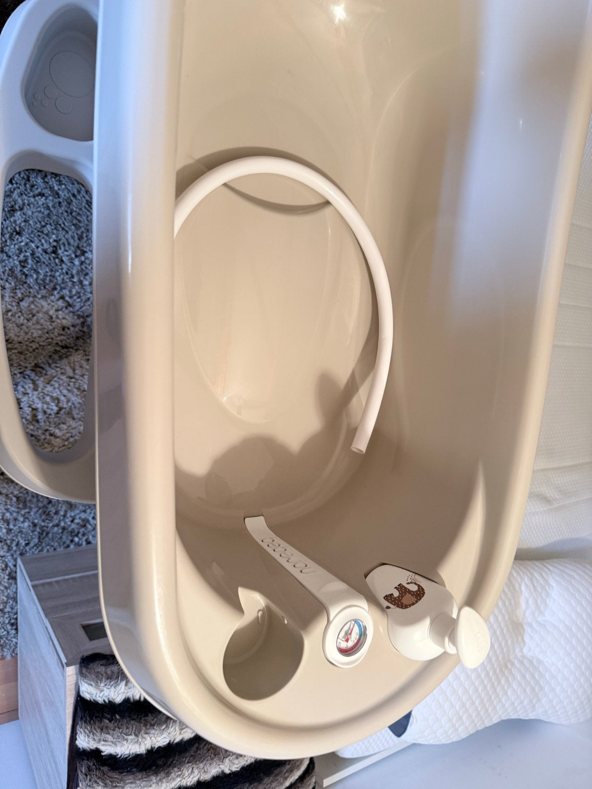 Bébé-jou babybadje met standaard en accessoires, Ophalen of Verzenden, Zo goed als nieuw, Badje, Bébé-jou