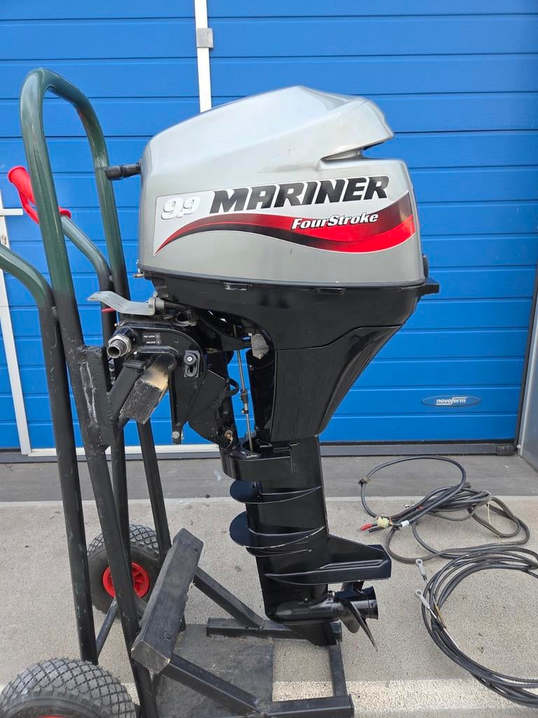 Mariner 9.9 4 takt bigfood met gashendel, 5 tot 10 pk, Viertaktmotor, Ophalen of Verzenden, Zo goed als nieuw