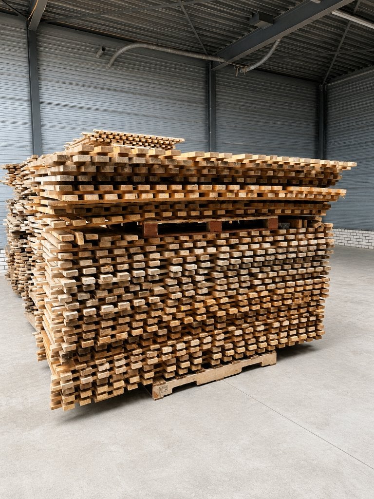 150 houten vlonders / legborden palletstelling 270 x 110 cm, Zakelijke goederen, Ophalen