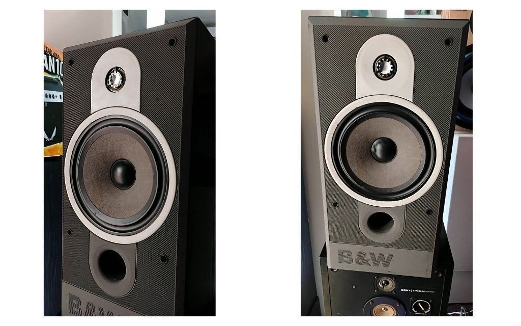 B&W DM 580 vintage luidsprekers set van 2 - Made in England, Audio, Tv en Foto, Luidsprekers, Ophalen, Stereo speakers, Gebruikt