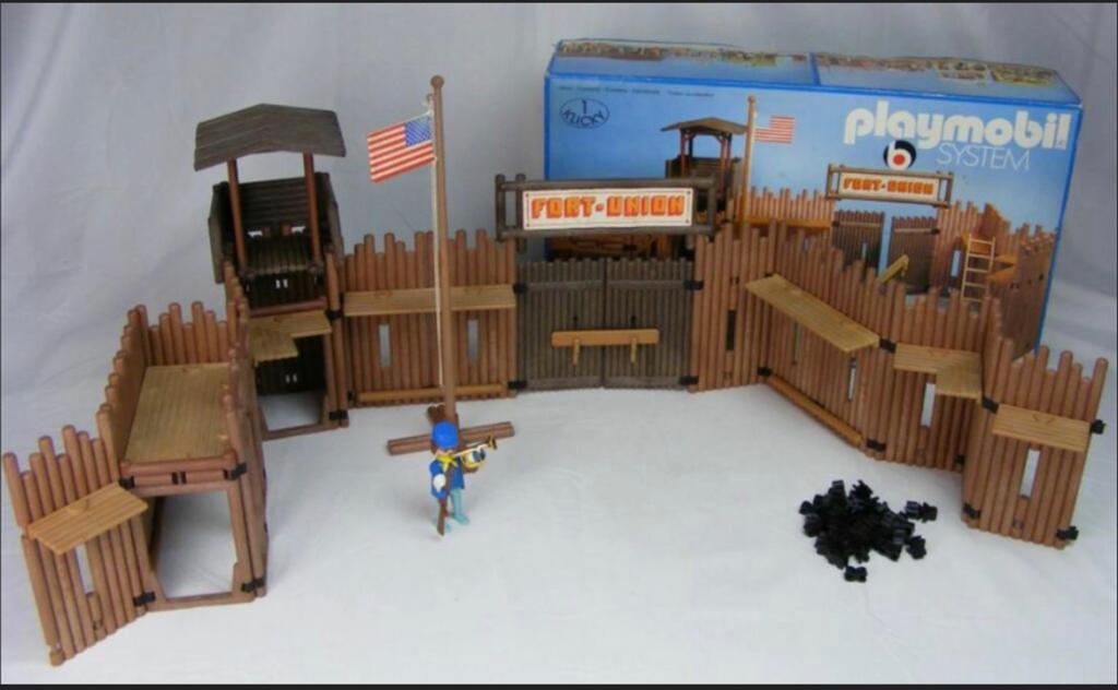 Playmobil Fort Union 3420 vintage, Ophalen of Verzenden, Gebruikt, Complete set