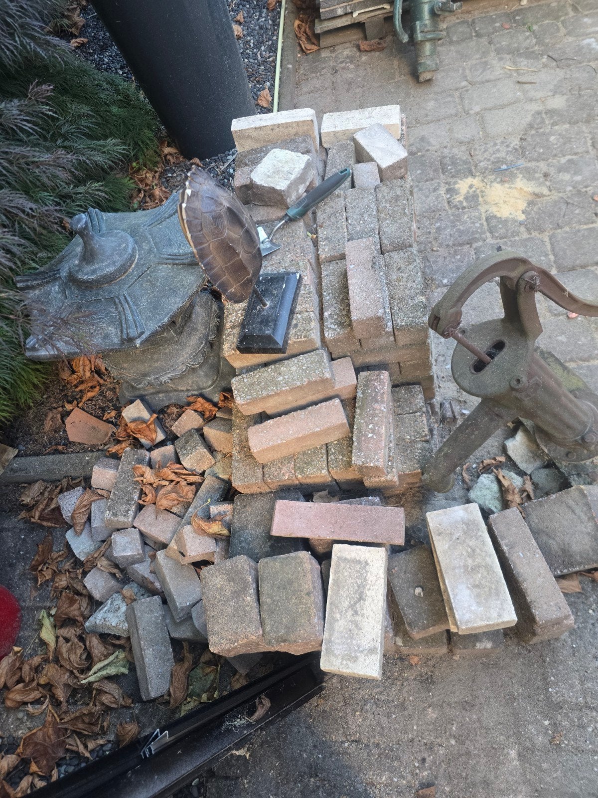 Gratis klinkers, Ophalen, Gebruikt, Beton, Klinkers