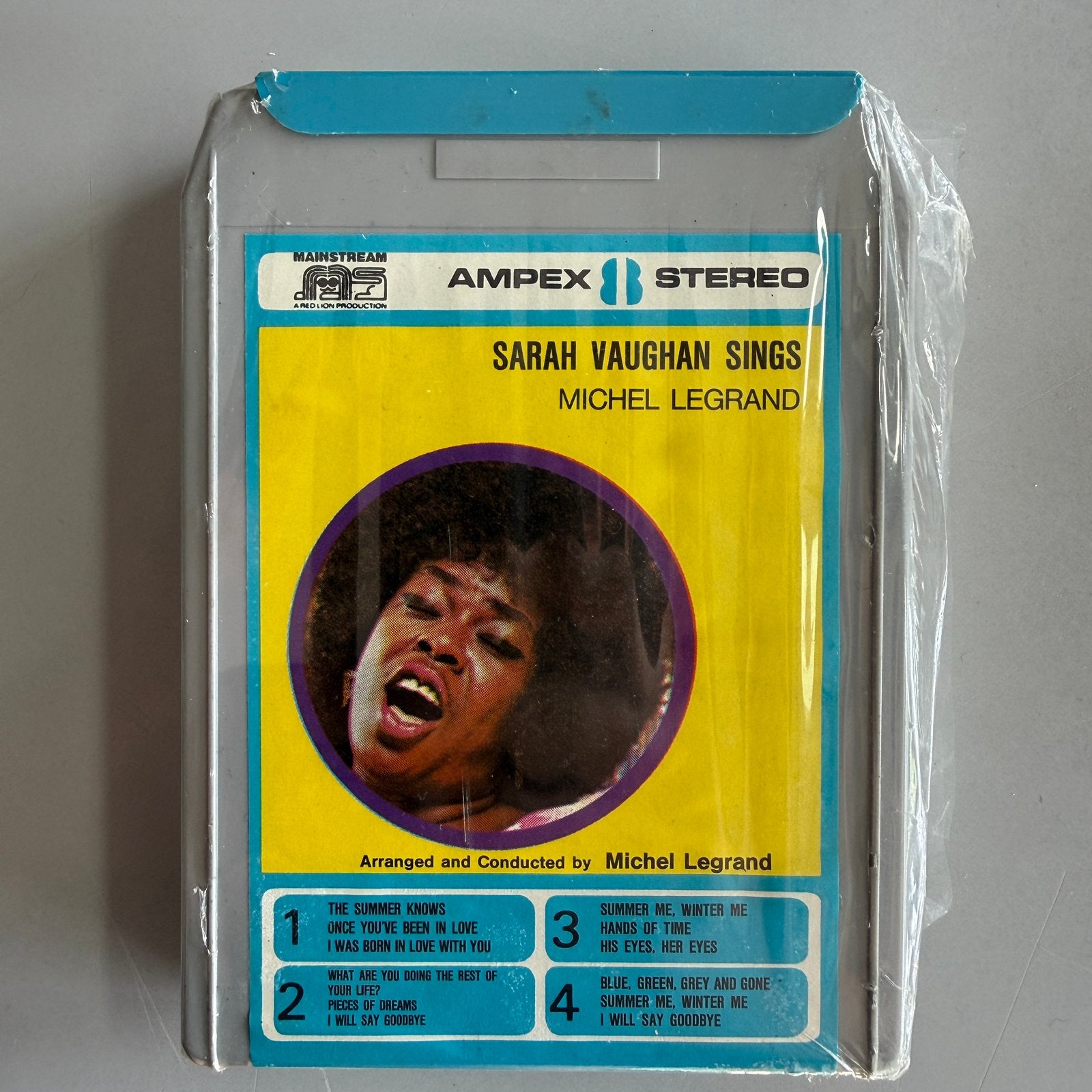 8-track tape Sarah Vaughan Michel Legrand, 1 bandje, Ophalen of Verzenden, Zo goed als nieuw, Voorbespeeld
