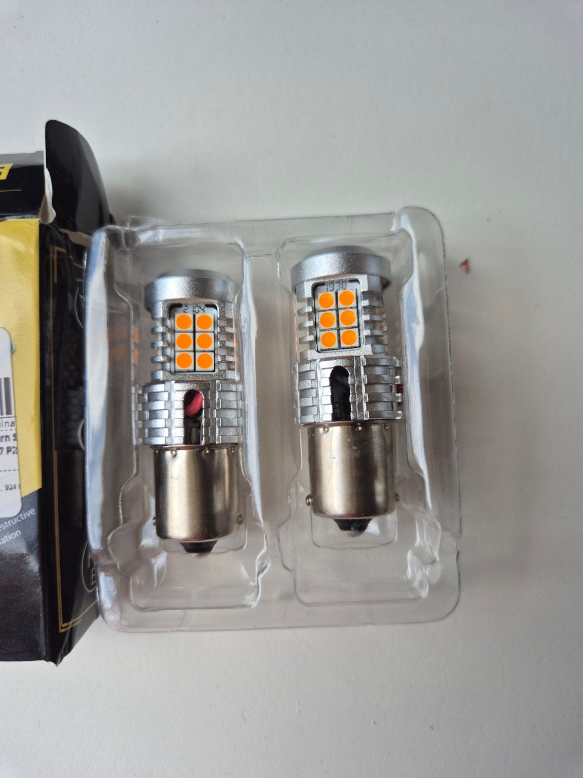 BMTXMS LED Knipperlichten BA15S P21W Amber 2 stuks, Ophalen of Verzenden, Nieuw, Universele onderdelen