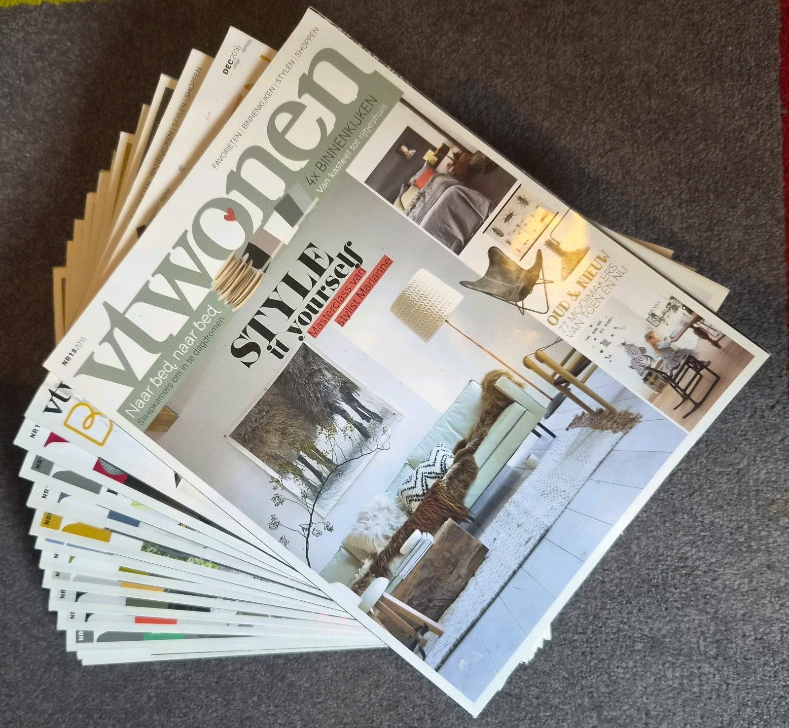 13x  VT wonen 2016 jaar pakket!, Ophalen of Verzenden, Zo goed als nieuw, Interieur en Design, VT Wonen