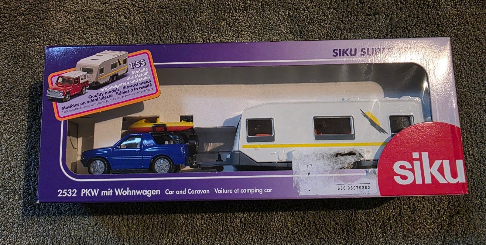 Siku Super Serie 2532 PKW mit Wohnwagen - Nieuw in doos, Ophalen of Verzenden, Nieuw