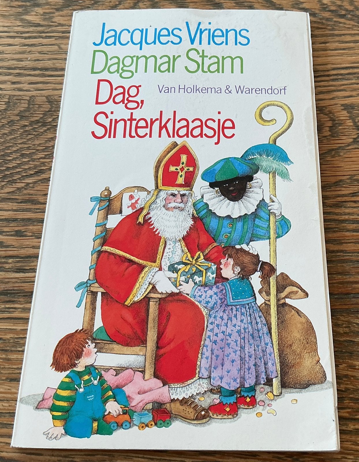 Oud Sinterklaas boek Dag Sinterklaas met trekpop van Piet, Ophalen of Verzenden, Zo goed als nieuw, Fictie algemeen
