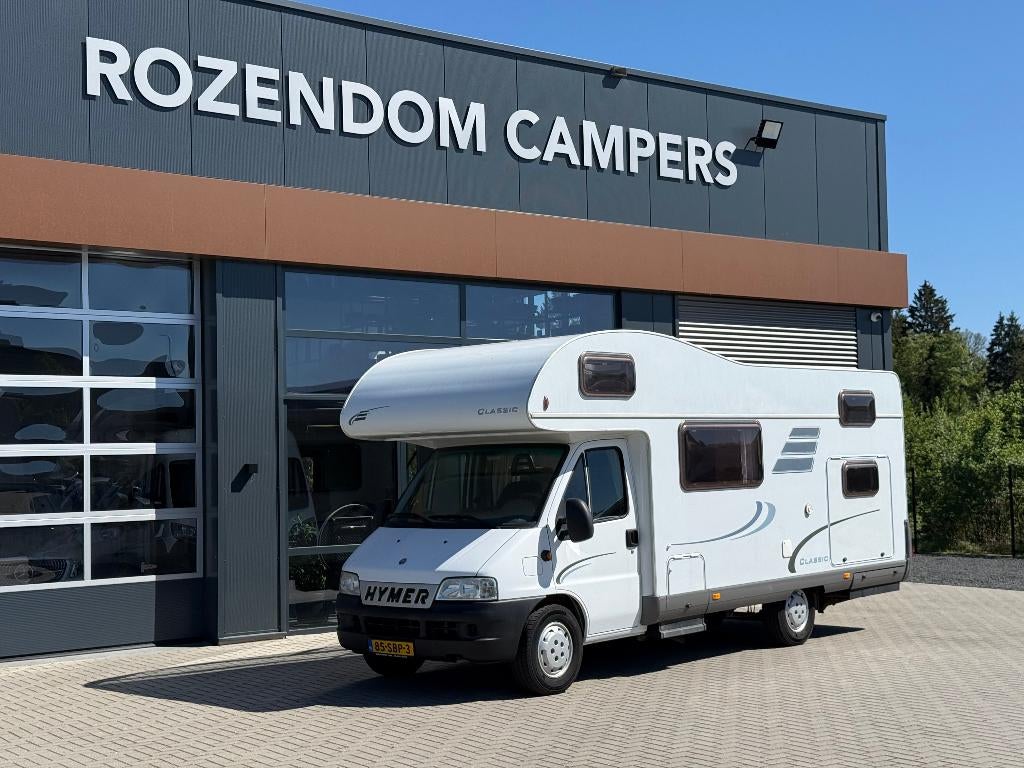 Hymer 684 met stapelbedden * tweede eigenaar * TOP staat, Alkoof, Ringverwarming, Fiat, 6 tot 7 meter