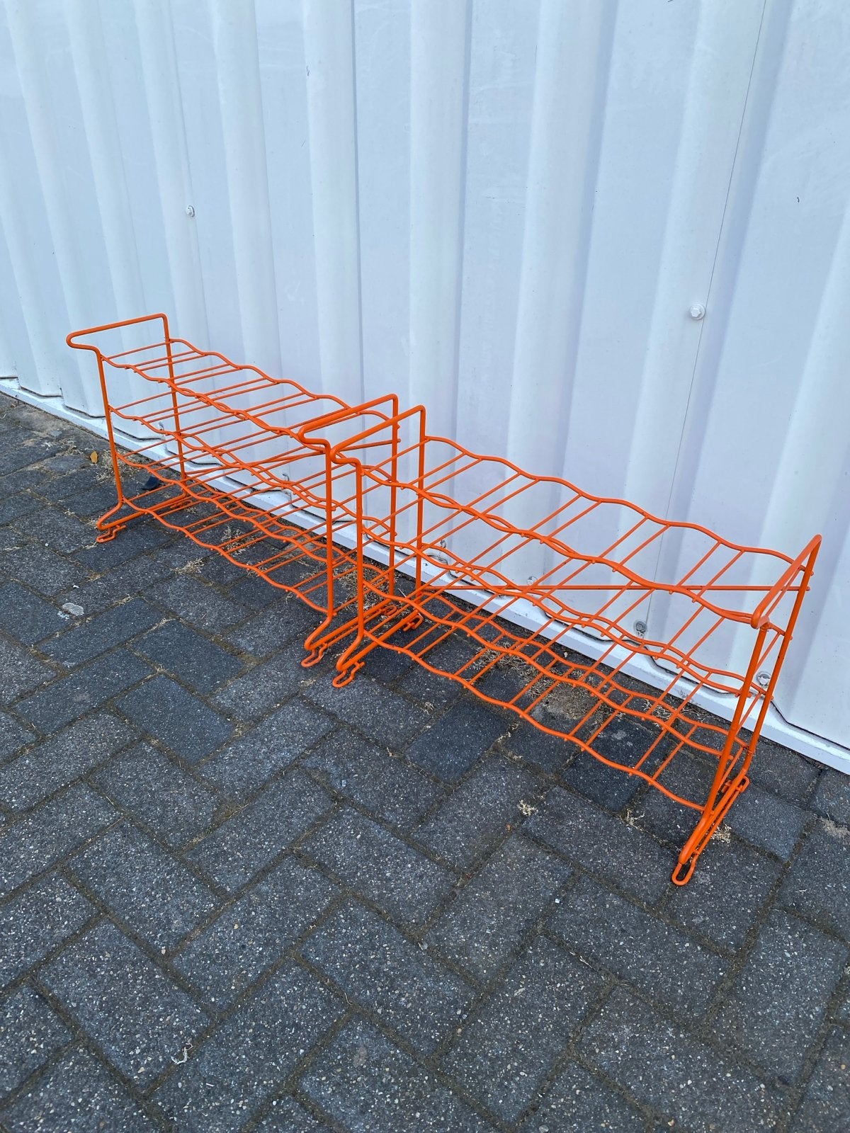 Vintage Tomado Oranje Wijnrek - Metaal - Modulair, Huis en Inrichting, Woonaccessoires | Wijnrekken, Ophalen, 50 – 75, Gebruikt