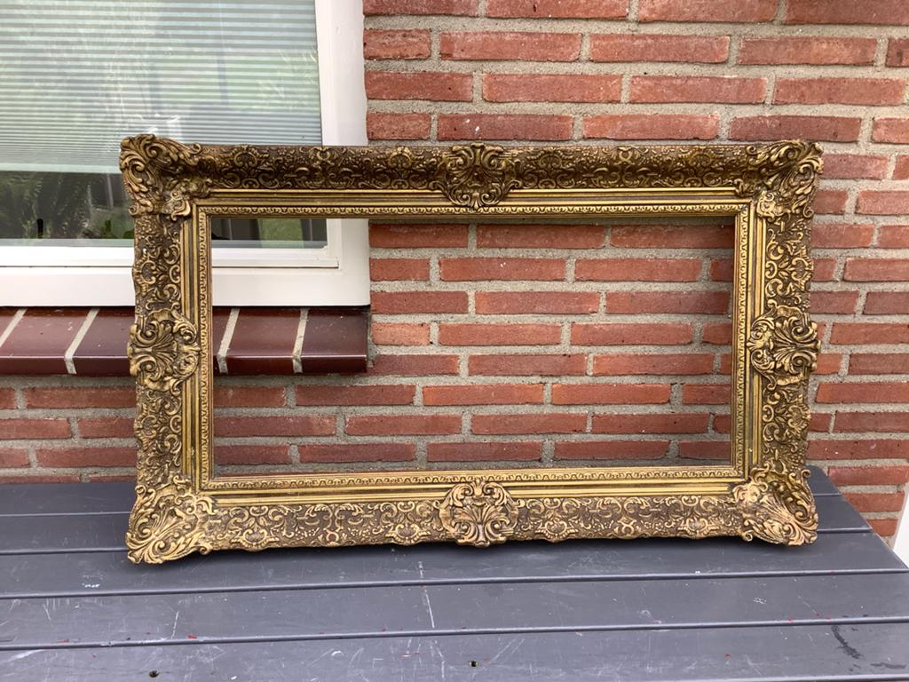 Antieke Gouden Lijst - Barok Stijl - 101x61 cm, Ophalen of Verzenden