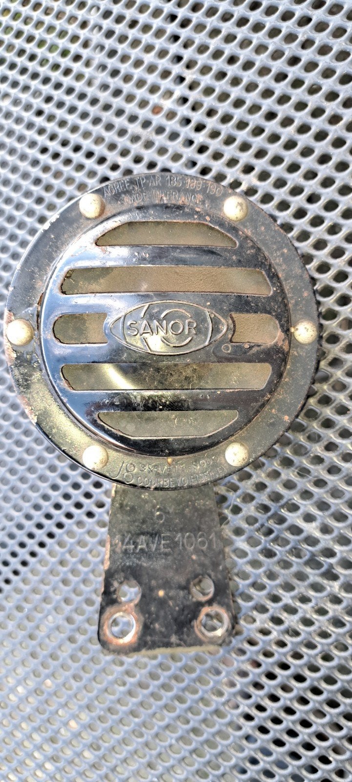Vintage Sanor 6V claxon toeter - Made in France, Ophalen of Verzenden, Gebruikt, Overige automerken