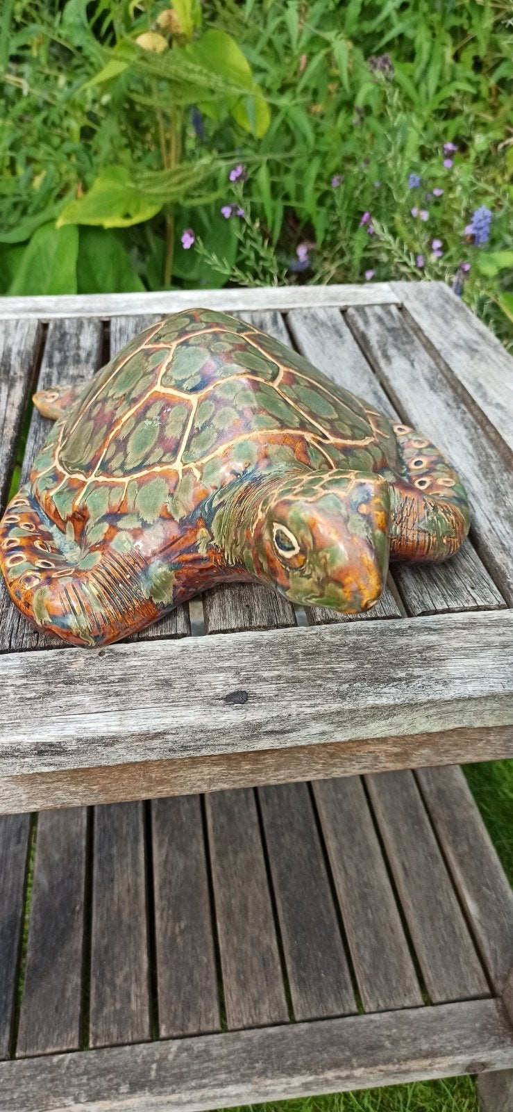 Decoratieve schildpad van keramiek, Ophalen, Zo goed als nieuw, Dier