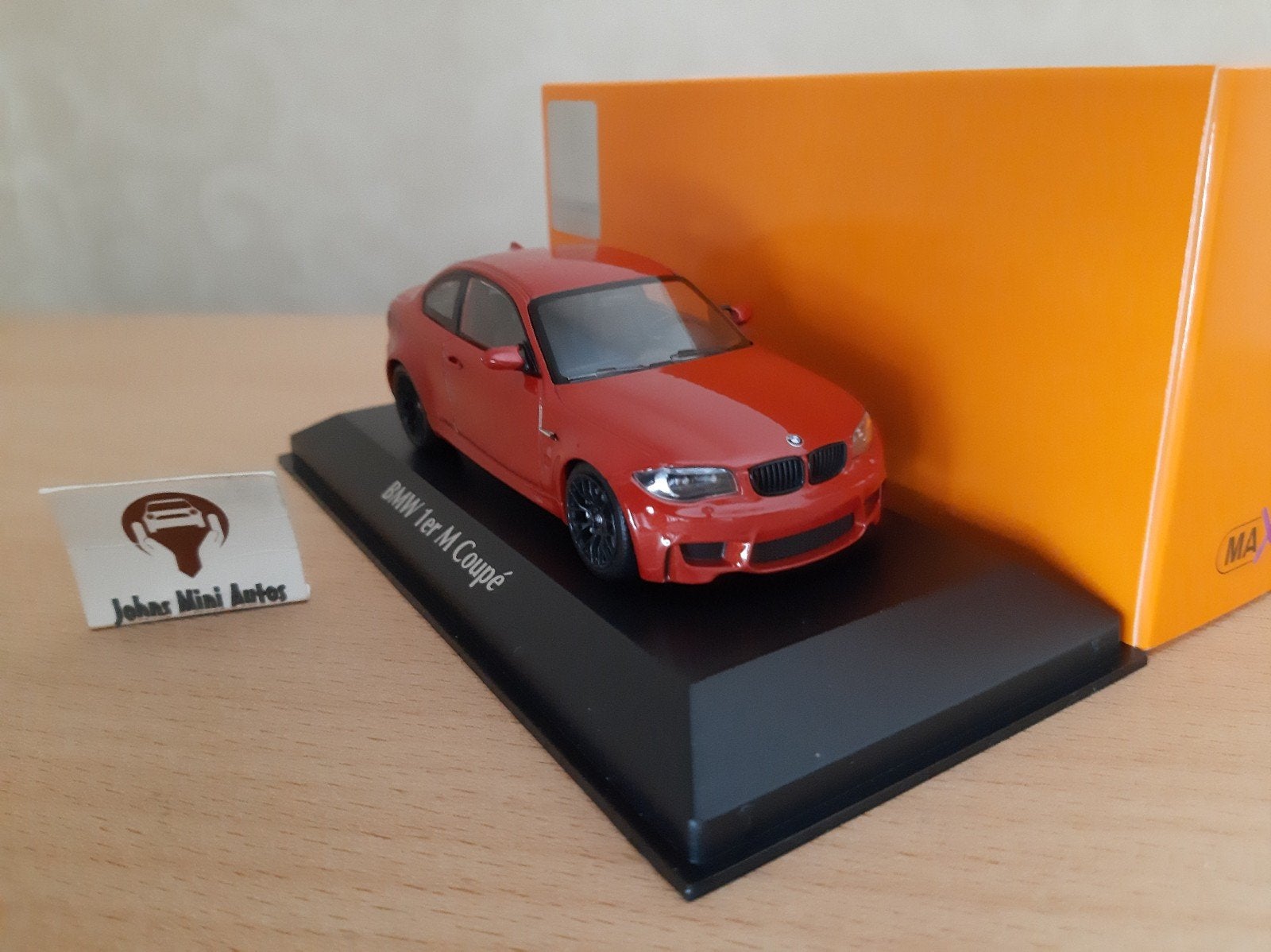 BMW 1M Coupe 2011 Oranje Metallic van Maxichamps 1:43, Overige merken, Auto, Nieuw, Ophalen of Verzenden